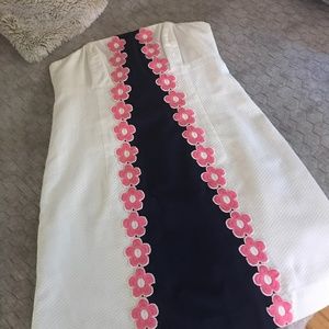 Lilly Pulitzer  shift dress strapless size 6